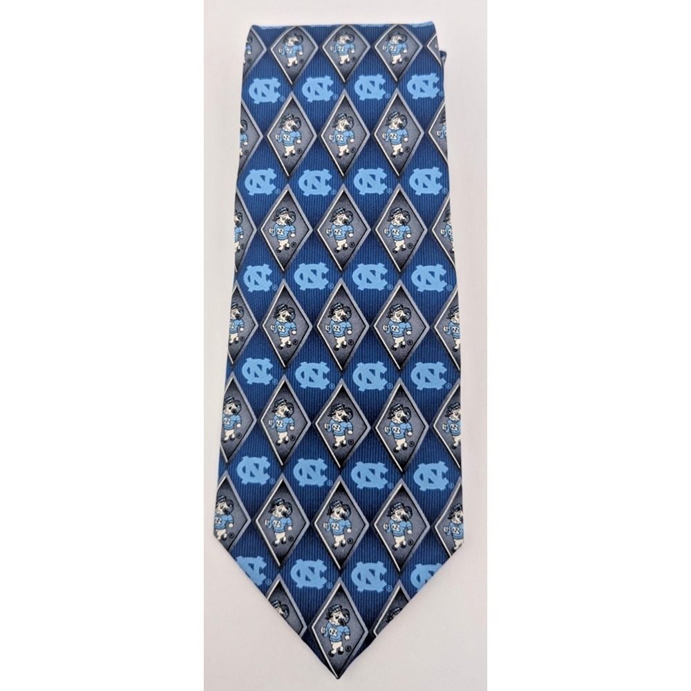 North Carolina Tar Heels Larson Neck Silk Tie Blue Navy College Collegiate ACC